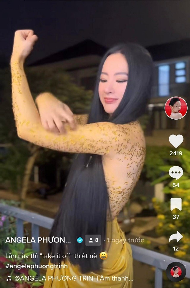 Angela Phương Trinh cạo hạt đính trên người như đánh vảy cá khiến người xem rùng mình Angela Phương Trinh cạo hạt đính trên người như đánh vảy cá khiến người xem rùng mình
