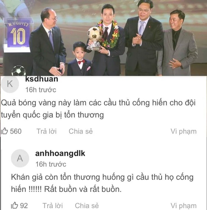 1 quả bóng vàng làm nhiều trái tim cống hiến cho ĐTQG bị tổn thương! - Ảnh 1