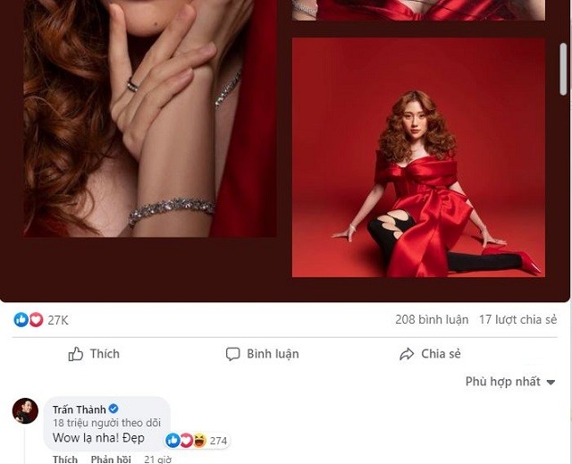 Trấn Thành dành lời khen ngợi cho nhan sắc em gái Trấn Thành dành lời khen ngợi cho nhan sắc em gái