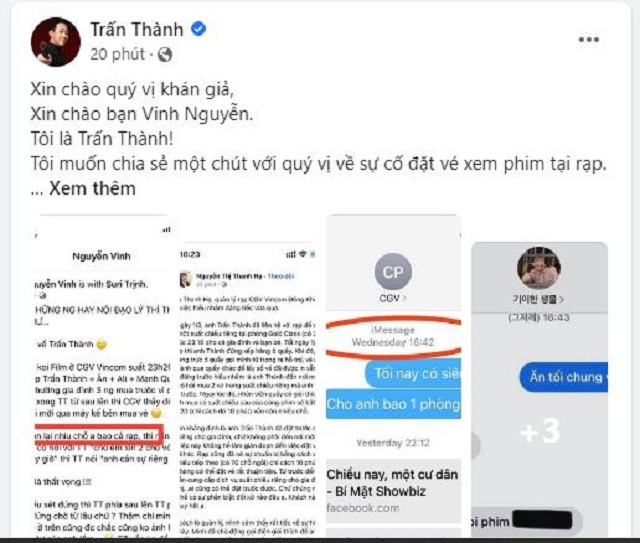 Trấn Thành chính thức lên tiếng Trấn Thành chính thức lên tiếng