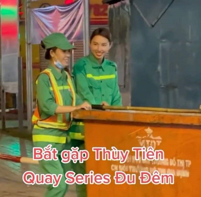 Nàng hậu tự tin khi làm một lao công