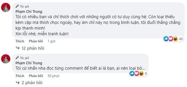 Động thái bất ngờ của NS Chí Trung sau phát ngôn gây tranh cãi về 4 tiếp viên hàng không 3