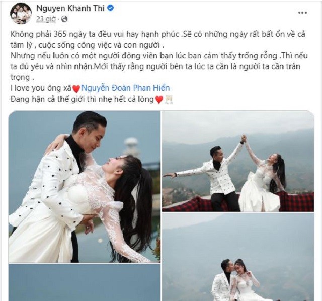 Khánh Thi bày tỏ tâm trạng Khánh Thi bày tỏ tâm trạng