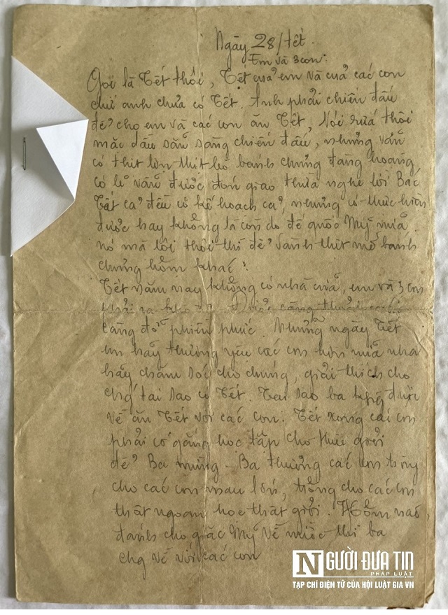 Trong nhiều bức thư ông tâm sự nhiều với các con, về cuộc sống, về cuộc chiến đấu và trách nhiệm của mỗi người dân trước vận mệnh của dân tộc. Ông luôn tin tưởng cách mạng sẽ thành công, đất nước sẽ hòa bình. Những ngày Tết,  ông sẽ về, đưa các con đi chơi, bày dạy các con học, sẽ cùng vợ nuôi các con trưởng thành… Tuy nhiên,  niềm mơ ước nhỏ bé, bình dị của người cha ấy đã không trở thành sự thật. 'Những ngày Tết em hãy yêu thương các con nhiều hơn nữa nha, hãy chăm sóc cho chúng, giải thích cho chúng tại sao có Tết. tại sao ba không được ăn Tết cùng các con. Tết xong các con phải cố gắng học tập thật giỏi. Ba thương các con trông cho các con mau lớn, thật ngoan và học thật giỏi. Hôm nào đánh cho giặc Mỹ về nước thì ba sẽ về với các con', trích thư ông Chương gửi cho vợ. 