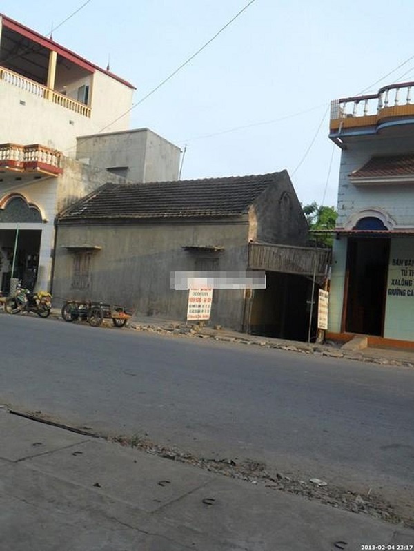 Căn nhà cấp 4 trước đây bố mẹ Vũ Khắc Tiệp ở. Ảnh internet