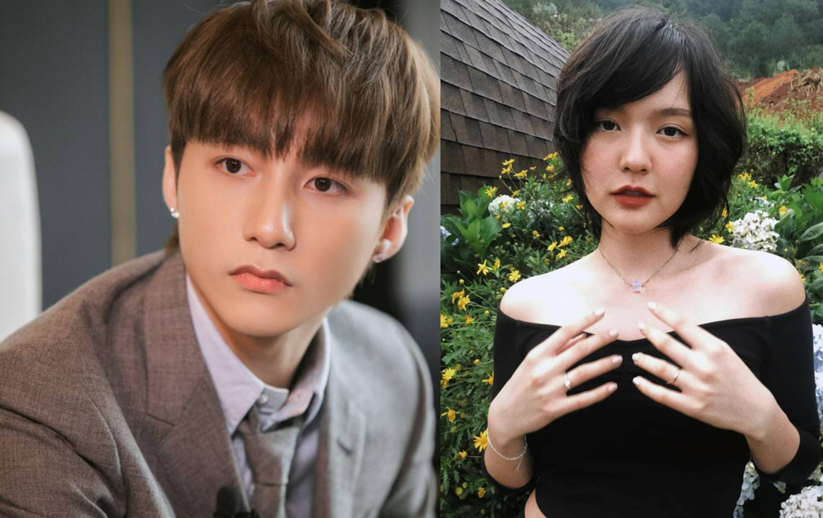 Hải Tú và Sơn Tùng M-TP dính nghi vấn hẹn hò khiến Thiều Bảo Trâm đau khổ. Ảnh internet