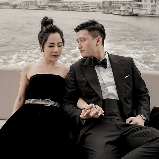 Huỳnh Anh và bạn gái Bạch Lan Phương. Ảnh internet Huỳnh Anh và bạn gái Bạch Lan Phương. Ảnh internet