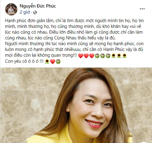 Đức Phúc còn vui hơn cả nhân vật chính khi Mỹ Tâm công khai tình cảm với Mai Tài Phến. Ảnh internet