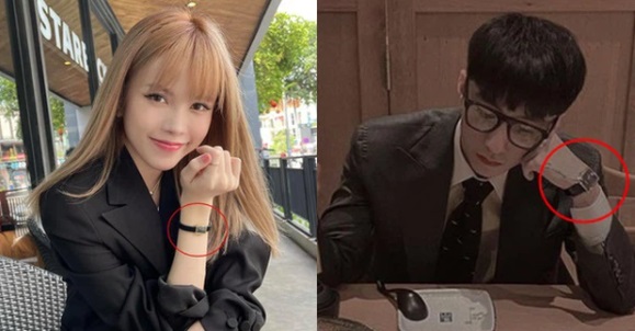 Thiều Bảo Trâm còn bị soi vẫn đeo chiếc vòng đôi với Sơn Tùng M-TP. Ảnh internet