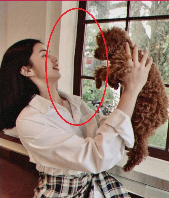 Cẩm Đan bị bóc phốt photoshop quá đà. Ảnh FBNV