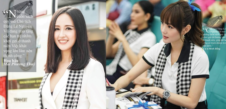 Mai Phương Thúy và Minh Hằng là hai chân dài gắn bó khá lâu với các sự kiện của ông Đặng Lê Nguyên Vũ. Ảnh internet