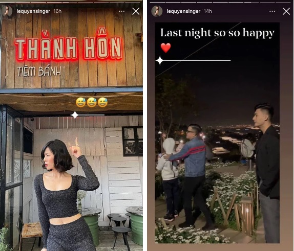 Lệ Quyên công khai cùng tình trẻ Lâm Bảo Châu đi Đà Lạt. Ảnh FBNV Lệ Quyên công khai cùng tình trẻ Lâm Bảo Châu đi Đà Lạt. Ảnh FBNV
