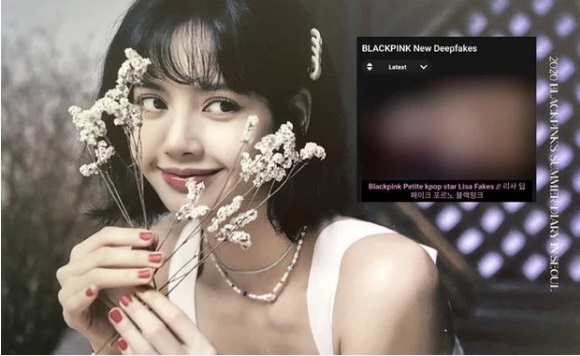 Lisa (BLACKPINK) từng rơi vào hoàn cảnh bị ghép mặt trong clip trên web đen. Ảnh internet