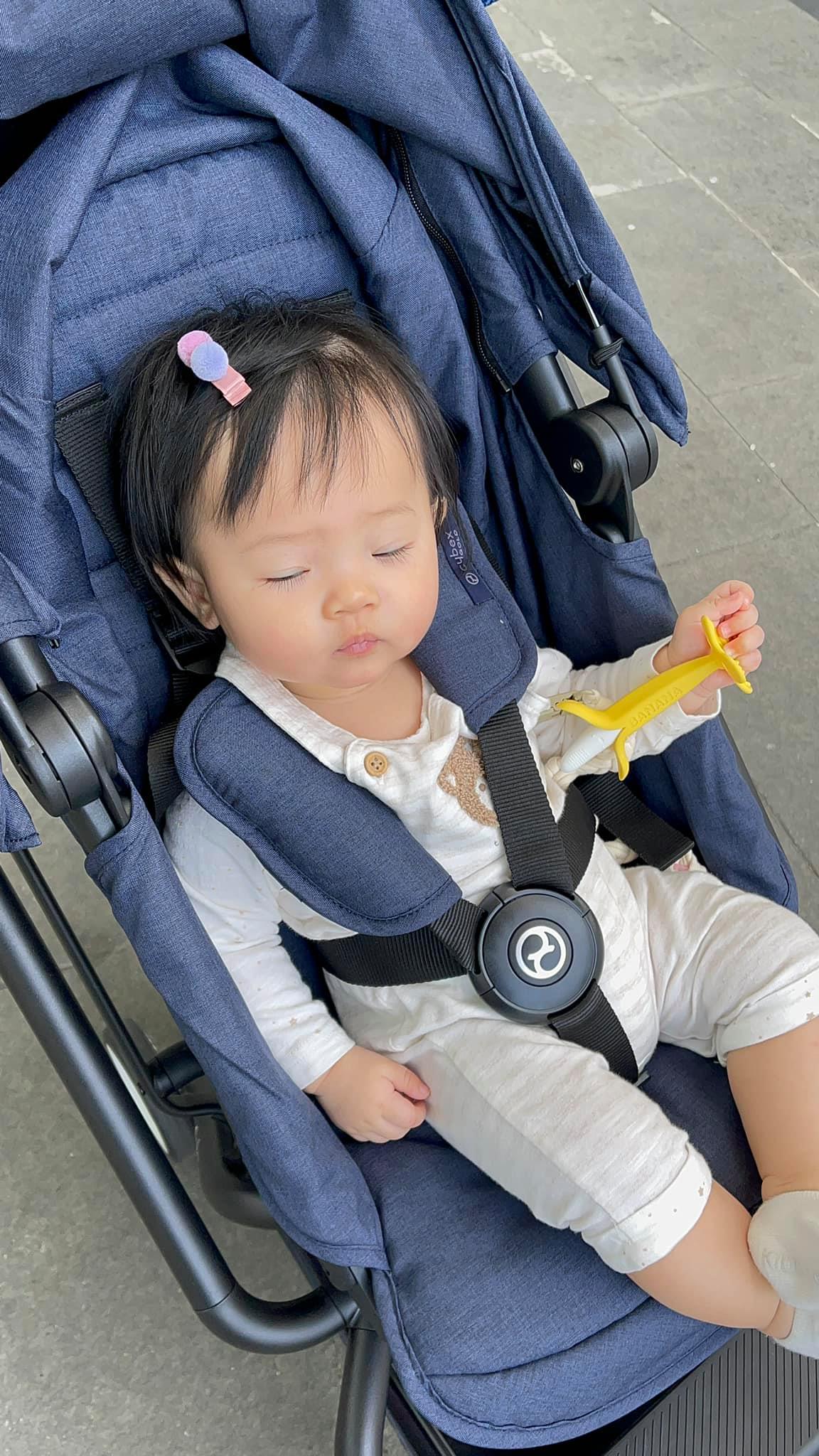 Con gái Đàm Thu Trang - Cường đô la cực đáng yêu. Ảnh FBNV