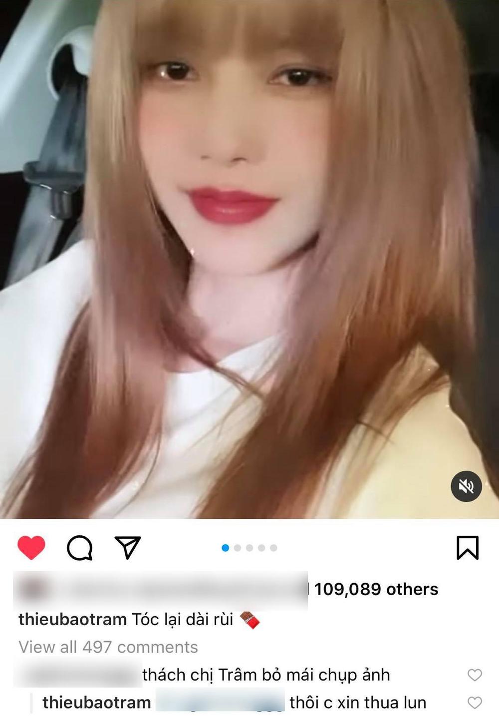 Thiều Bảo Trâm nhận thua ngay lập tức khi bị thách thức đúng vào điểm yếu. Ảnh FBNV