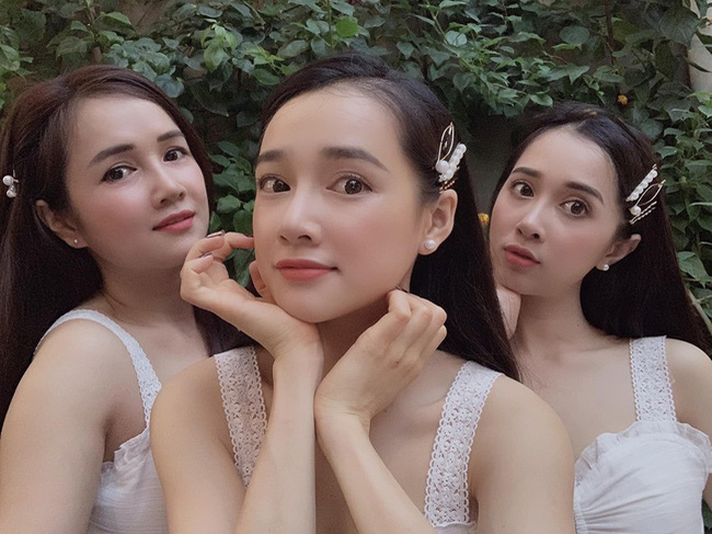 Nhã Phương và chị em gái sở hữu làn da trắng mịn. Ảnh internet Nhã Phương và chị em gái sở hữu làn da trắng mịn. Ảnh internet