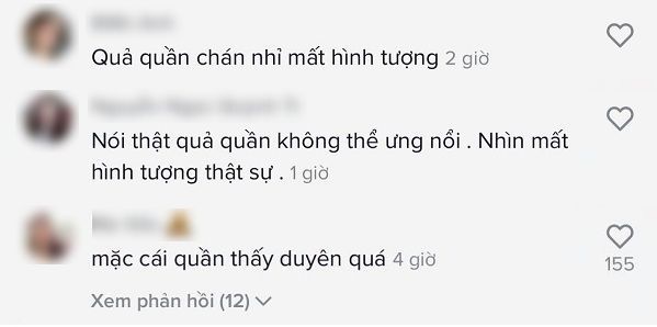 Cư dân mạng ngán ngẩm với cách phối đồ sai quá sai của Thiều Bảo Trâm. Ảnh chụp từ màn hình Cư dân mạng ngán ngẩm với cách phối đồ sai quá sai của Thiều Bảo Trâm. Ảnh chụp từ màn hình