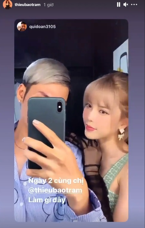 Đúng lúc Sơn Tùng tái xuất, Thiều Bảo Trâm công khai tình cảm bên nhân vật lạ. Ảnh IGNV Đúng lúc Sơn Tùng tái xuất, Thiều Bảo Trâm công khai tình cảm bên nhân vật lạ. Ảnh IGNV