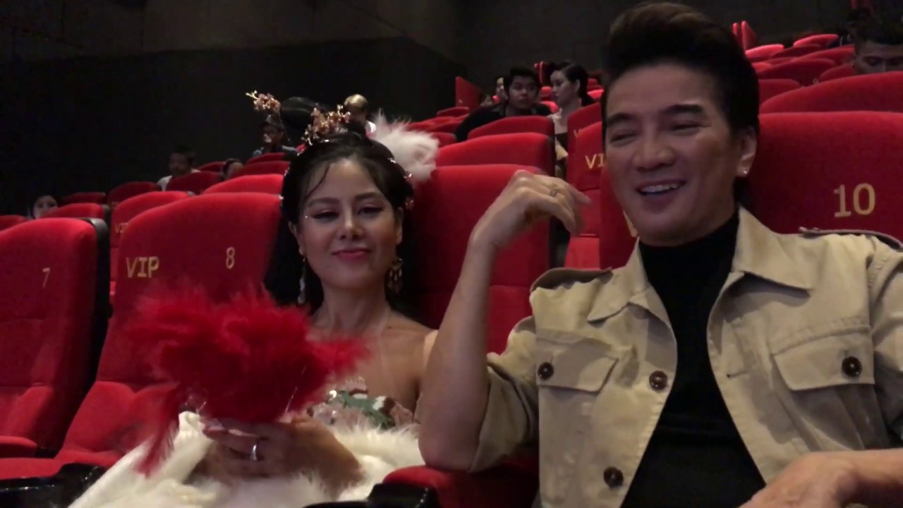 Đàm Vĩnh Hưng và Nam Thư thân thiết ngoài đời. Ảnh internet