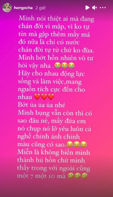 Hồ Ngọc Hà lên tiếng sau khi lộ video quay cận cảnh sắc vóc thật. Ảnh IGNV Hồ Ngọc Hà lên tiếng sau khi lộ video quay cận cảnh sắc vóc thật. Ảnh IGNV