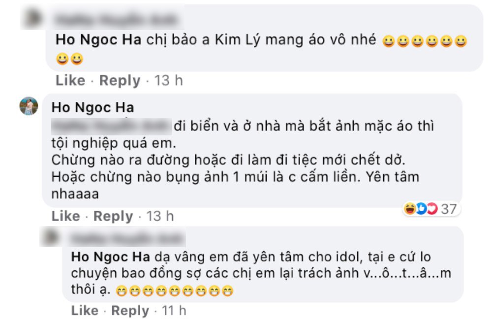 Kim Lý bị fan nhắc nhở 'mặc áo vào', Hồ Ngọc Hà liền lên tiếng bênh 'chằm chặp'. Ảnh FBNV