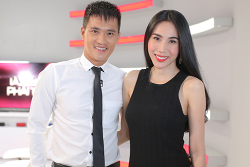 Thủy Tiên đang có cuộc sống hôn nhân hạnh phúc bên Công Vinh. Ảnh internet