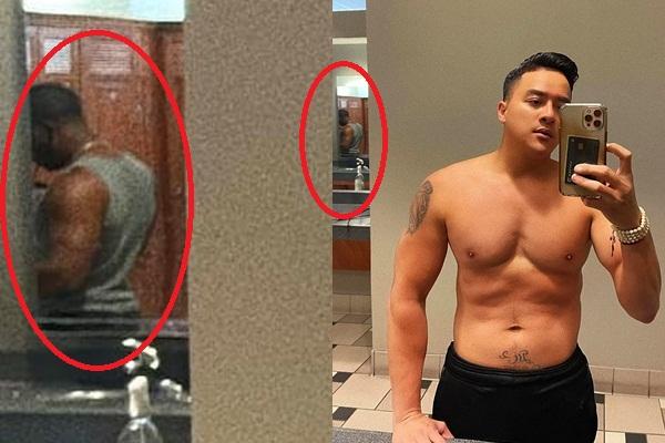 Cao Thái Sơn khoe ảnh trong phòng tắm, CĐM xôn xao phát hiện bóng dáng người đàn ông cao to qua gương 2 Cao Thái Sơn khoe ảnh trong phòng tắm, CĐM xôn xao phát hiện bóng dáng người đàn ông cao to qua gương 2