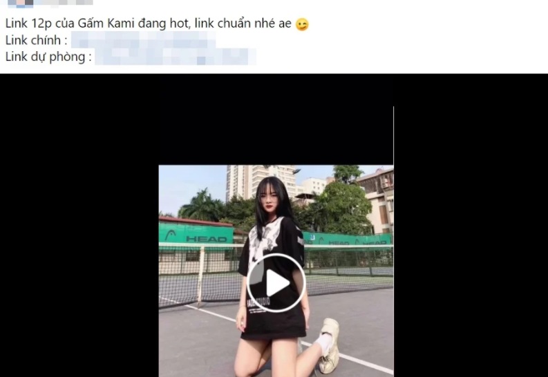 Gấm Kami bị réo tên trong đoạn clip 12 phút khiến cư dân mạng bức xúc. Ảnh internet Gấm Kami bị réo tên trong đoạn clip 12 phút khiến cư dân mạng bức xúc. Ảnh internet