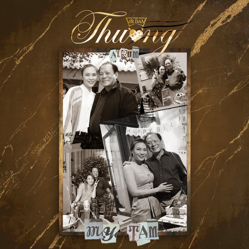 Bức ảnh xúc động Mỹ Tâm bên cha được Đàm Vĩnh Hưng đưa vào trong MV của mình. Ảnh FBNV