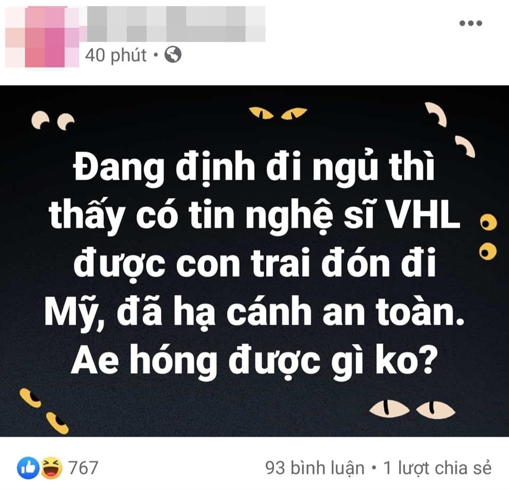 Xôn xao thông tin danh hài Hoài Linh được con trai âm thầm đưa về Mỹ - Ảnh 1 Xôn xao thông tin danh hài Hoài Linh được con trai âm thầm đưa về Mỹ - Ảnh 1