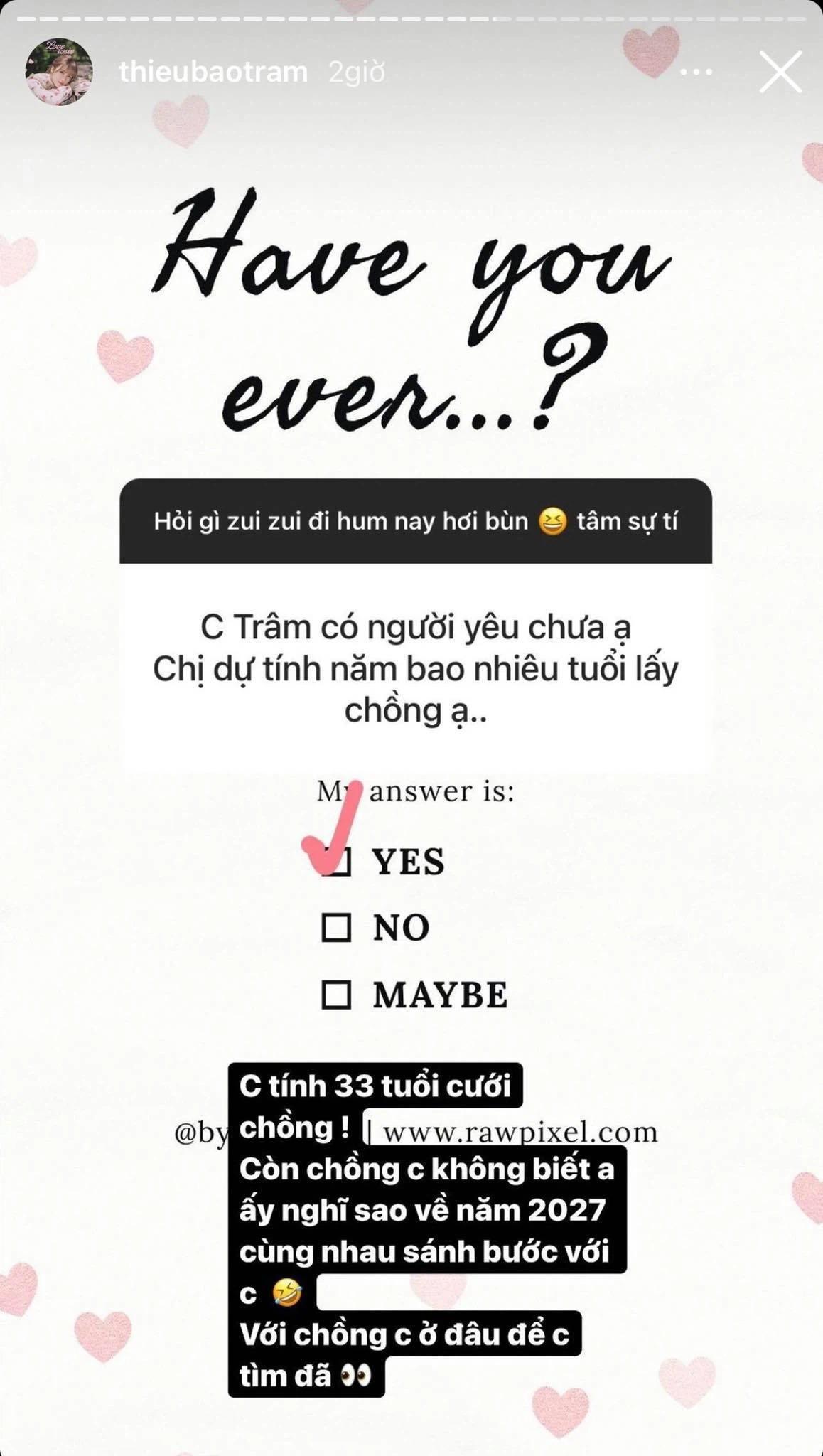 Thiều Bảo Trâm lên kế hoạch lấy chồng sau hơn 7 năm mặn nồng với Sơn Tùng M-TP. Ảnh IGNV