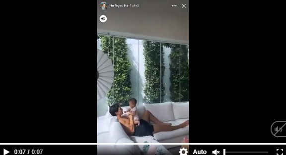 Hồ Ngọc Hà tung clip làm bằng chứng Kim Lý đang 'phải lòng' si mê 'người tình kiếp trước'. Ảnh IGNV