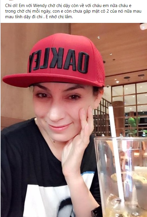 Em trai mong mỏi Phi Nhung sớm khỏi bệnh quay trở về nhà. Ảnh FBNV