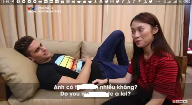 MC Khánh Vy dẫn chương trình về giáo dục giới tính và bàn luận về những chuyện nhạy cảm. Ảnh internet MC Khánh Vy dẫn chương trình về giáo dục giới tính và bàn luận về những chuyện nhạy cảm. Ảnh internet