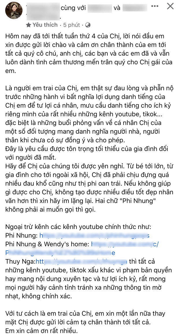Đau lòng trước lời đề nghị của em gái Phi Nhung sau hậu 1