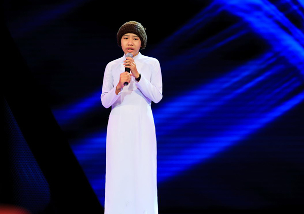 Lê Thanh Huyền trân tham gia chương trình The Voice Kid. Ảnh internet