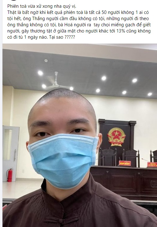 Người của Tịnh Thất Bồng Lai thông báo kết quả cuối cùng phiên tòa sau 2 năm kiện tụng 1