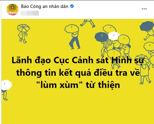 Fanpage Báo Công An Nhân Dân thông tin vụ Thuỷ Tiên, CDM phát hiện điểm bất ngờ 1 Fanpage Báo Công An Nhân Dân thông tin vụ Thuỷ Tiên, CDM phát hiện điểm bất ngờ 1