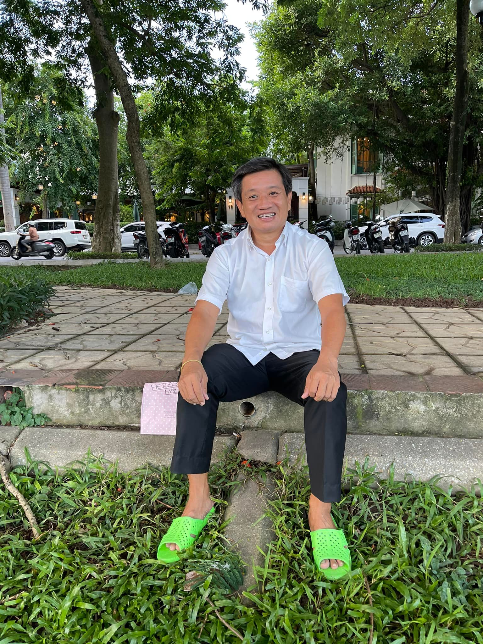 Ông Đoàn Ngọc Hải vẫn hàng ngày rong ruổi trên mọi hành trình thiện nguyện. Ảnh internet