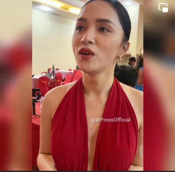 Dù quay bằng camera thường, Hương Giang vẫn rất xinh đẹp. Ảnh internet