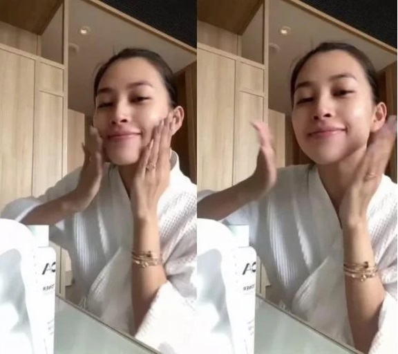 Mặt mộc đẹp không tì vết của Hoa hậu Tiểu Vy. Ảnh internet