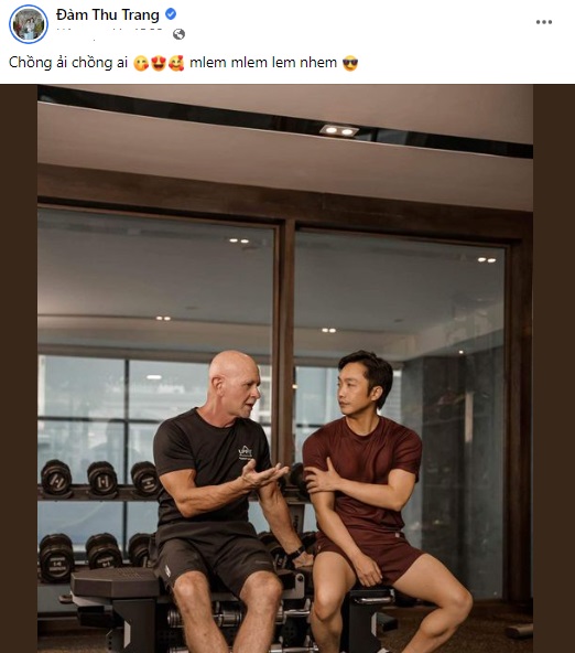 Đàm Thu Trang đánh dấu chủ quyền với Cường đô la. Ảnh internet Đàm Thu Trang đánh dấu chủ quyền với Cường đô la. Ảnh internet