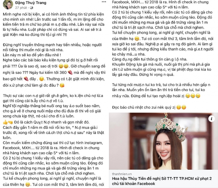 Thùy Tiên lại bị đàn chị thách thức bóc trần mối quan hệ với 'tú ông'. Ảnh internet