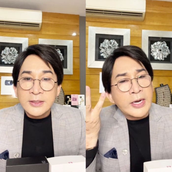 Livestream bán hàng, nghệ sĩ Kim Tử Long tuyệt nhiên không nhắc đến ồn ào bỏ mặc con rơi. Ảnh internet