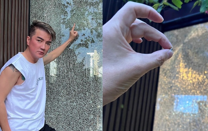 Biệt thự Đàm Vĩnh Hưng bị kẻ lạ tấn công. Ảnh internet