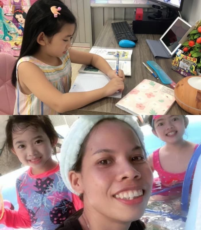 Con gái cố diễn viên Mai Phương rất thân thiết với bảo mẫu. Ảnh internet Con gái cố diễn viên Mai Phương rất thân thiết với bảo mẫu. Ảnh internet