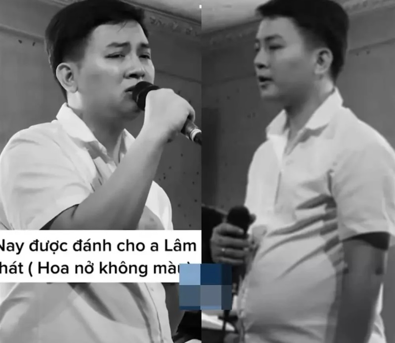 Chiếc 'bụng bia' của Hoài Lâm gây ngỡ ngàng. Ảnh internet