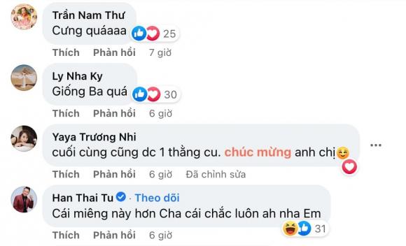 Sao Việt xuýt xoa trước độ 'cưng xỉu' của quý tử nhà Lê Dương Bảo Lâm. Ảnh internet Sao Việt xuýt xoa trước độ 'cưng xỉu' của quý tử nhà Lê Dương Bảo Lâm. Ảnh internet