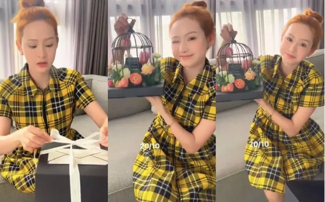 Hiền Hồ vui vẻ đập hộp quà giá trị được tặng phớt lờ ồn ào 'anh em nương tựa' cùng xế sang G63. Ảnh internet