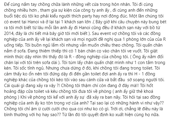 Elly Trần tiết lộ bị đồng nghiệp của chồng giở trò, ông xã dửng dưng khi biết chuyện. Ảnh internet Elly Trần tiết lộ bị đồng nghiệp của chồng giở trò, ông xã dửng dưng khi biết chuyện. Ảnh internet